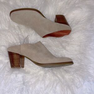 Natalia Blanco Suede Spanish Leather Slip in Mule Clog 40 Sz 9.5